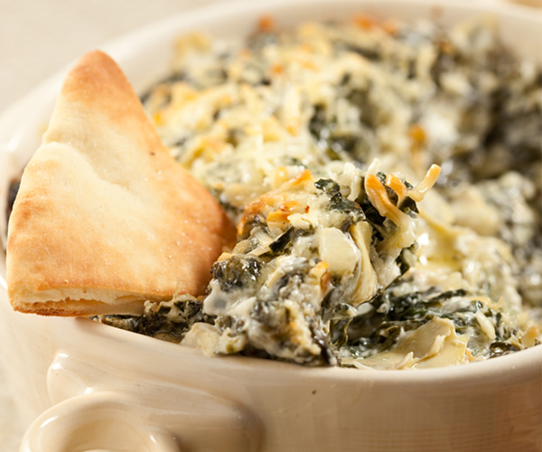 Guilt-Free Warm Gooey Spinach Artichoke Dip