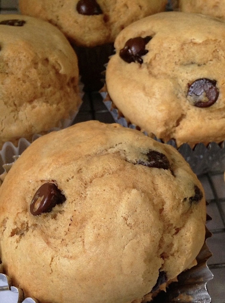 Guilt-free Chocolate Chip Cookie Muffins