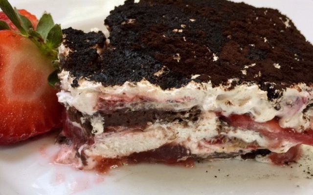 Chocolate Strawberry Icebox Cake