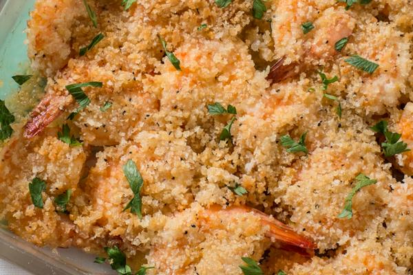 15-Minute Garlicky Baked Shrimp