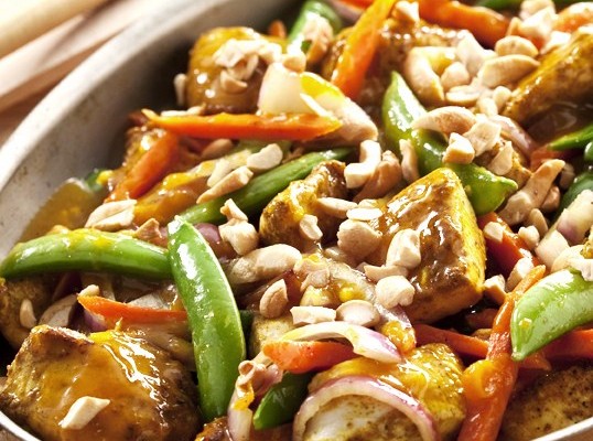 Curried Cashew Chicken Stir-Fry