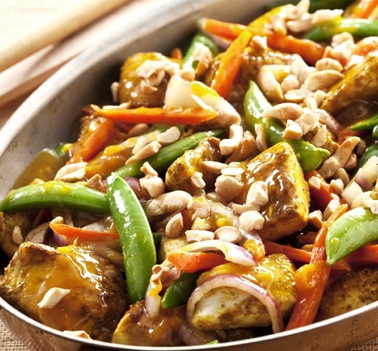 Curried Cashew Chicken Stir-Fry