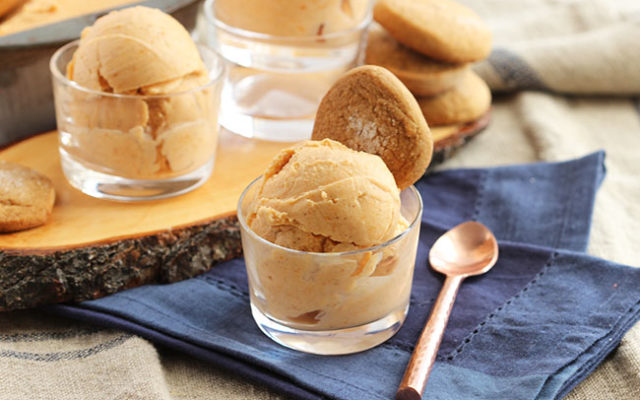 Easiest Ever (No-Added Sugar) Pumpkin Ice Cream