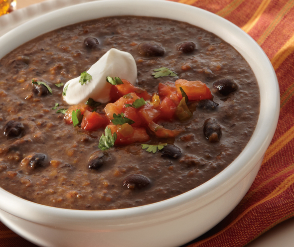 5-Ingredient, 15-Minute Black Bean Soup for Two