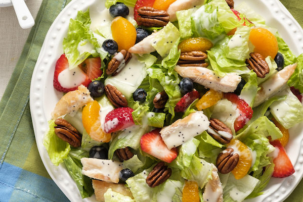 Strawberry Chicken Poppy Seed Salad